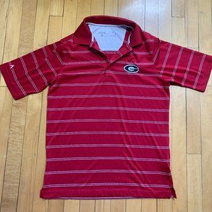 University of Georgia UGA Polo Shirt Small Red Deluxe Polo